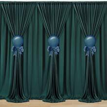 5ft X 7ft/8ft/10ft (Approx. 150cm X 213cm/243cm/304cm) Wrinkle-Free Polyester Photography Backdrop Cloth, Suitable For Weddings, Birthday Parties And Other Events - Dark Green - View 5