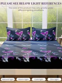 1 Stück weiches & bequemes Matratzenschoner, Spannbettlaken, Bettwäsche-Set, Valentinstag Geschenk, Cartoon Herz & geometrisches Muster, geeignet für Einzelbett, Doppelbett, Queensize, Kingsize Betten, Heimdekoration, maschinenwaschbar, Oeko-Tex zertifiziert - Verschiedenfarbig - Übersicht 9