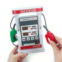 Kids Smart Gas Station Toy With Voice Guidance, Card Swipe & Interactive Counting System - Realistic Pretend Play Money & Fuel Pumps, Educational Car Refueling Playset, Role-Play Learning Game For Motor Skills Development - Multicolor - View 10