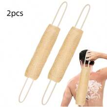 1 件天然去角质丝瓜络海绵，长丝瓜络身体磨砂膏，配有耐用绳柄，可重复使用的泡沫背部磨砂巾，用于按摩和深层清洁，去角质身体磨砂膏，符合人体工程学的设计，高品质去角质，自我护理程序，护肤配件，温和去角质，自我护理爱好者 - 黃色 - 查看 9