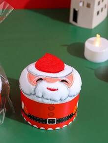 Microfiber Fingertip Towels - Modern Fade Resistant, Christmas-Themed Cartoon Santa, Tree, Snowflake Designs - Woven Microfiber, Round, Super Absorbent Drying Cloth For Kitchen And Bathroom, Holiday Gift Set