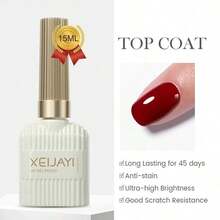 XEIJAYI 1Pc Red Long-Lasting Diamond Gel Top Coat Shine Finish And Soak Off Led Nail Lamp - Perfect For Christmas Nail Art Design Manicure Diy Salon Women Gift - Clear - View 11