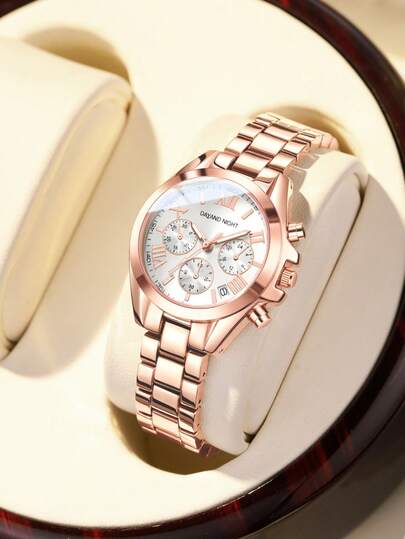 DAYAND NIGHT Reloj de moda para mujer, 2025. Reloj de cuarzo de diseñador de moda, elegante y versátil. Disponible en oro, plata y oro rosa. Adecuado para fiestas, galas y uso diario. El regalo perfecto para el Día de San Valentín, aniversario o cumpleaños.