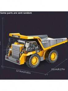 2.4Ghz 11 Channel Remote Control Excavator Toy - RC Construction Bulldozer Dump Truck Alloy Vehicles With Light And Sound - Birthday And Christmas Gifts(Some Parts Are Sent Random) - Multicolor - View 7