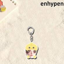 EN/HYPEN 钥匙扣，JAKE、JUNWOON、NIKI、SUNOO 可爱亚克力钥匙扣，精美亚克力包包挂件，学生背包挂件礼物，背包配件，生日和节日礼物 - 彩色 - 查看 8