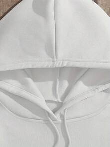 CHICLY19  Japanese Cherry Blossom & JDM Car Graphic Hoodie, Unisex Casual Oversized Pullover Hooded Sweatshirt, Retro Racing Car & Torii Gate Print Top, Cozy Fleece Lined, Perfect For Car Enthusiasts, Streetwear Fans, Casual Outings & Lounging, Ideal Gift For JDM Lovers, Car Guys & Japanese Culture Fans, Breathable Soft Fabric, White, Plus Size Available - 白色 - 查看 4