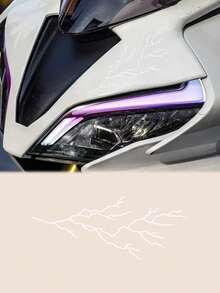 1 闪电裂纹防水汽车/摩托车贴纸 | 黑色/白色/红色/渐变色（4 种颜色）| 高品质挡风玻璃/车身贴花 | 超酷 | 非常适合汽车爱好者、外部装饰贴纸、个性化创意贴纸和汽车配件 - 均碼 - 查看 14