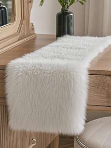 1 chiếc khăn trải bàn giả lông mềm mại màu trắng mùa đông, trang trí nhà cửa, khăn phủ bàn ăn tiệc tùng ngày lễ cho bàn cà phê và bàn trang điểm, trang trí sinh nhật lễ hội màu trắng mềm mại, khăn trải bàn theo chủ đề, trang trí bàn ăn nhà bếp ngày lễ cho tiệc tại nhà, trang trí phòng, trang trí tiệc ngày lễ, sử dụng trong nhà/ngoài trời cho bữa ăn ngày lễ - trắng - Xem 9