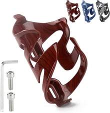 Soporte para Botella Bicicleta, Porta Portavasos para Bicicleta con Tornillos y Llave, Universales Resistentes Porta Botellas de Agua para Bicicleta de Carretera, Montaña, Accesorios de Ciclismo,Negro - Rojo - Ver 6