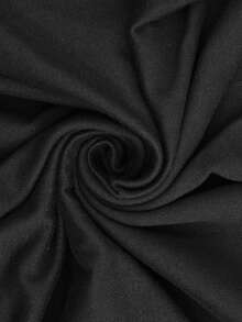 时尚休闲 Y2K 女式十字印花露肩喇叭袖上衣 - 黑色 - 查看 3