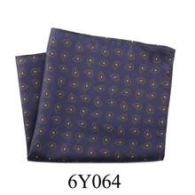 1pc New Cashew Flower Plaid & Polka Dot Print Pocket Square, Suit Chest Handkerchief Scarf Accessory For Men, Suitable For Wedding, Birthday, Party