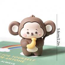 2pcs/8pcs Cake Topper Wild Animals-Lion Elephant Giraffe Monkey Cake Jungle Animals Wild One Cake Topper Birthday Party Decoration