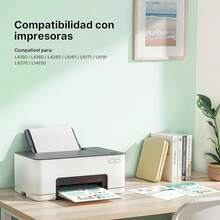 WISETA Botella de Tinta Compatible para 504 T504 Alto Rendimiento para Impresoras L4150, L4160, L4260 L6161, L6171, L6191, L6270, L14150 (4 Unidades) - 504 amarillo, cyan, magenta, negro - Ver 3