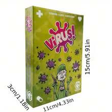 Trò chơi bài Virus! - Trò chơi chiến lược dành cho gia đình và người lớn, vui nhộn và cạnh tranh, chất liệu giấy, bài theo phong cách trò chơi trên bàn cờ, phù hợp với lứa tuổi từ 18 trở lên - Nhiều màu - Xem 3