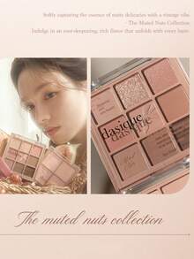 Dasique眼影盘，持久显色，易于上手，顺滑易晕染，纯素配方，无动物实验，节日必备玫瑰女孩最佳色彩魅力氛围，圣诞节送给女性的礼物，时尚女装品牌，返校季，新娘婚纱，夏季，情人节，假期，情人节 - 24 Muted Nuts - 查看 10