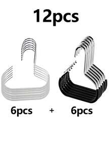 12pcs/Set - 1 Hat Organizer Rack, 1 Belt Organizer Rack, Closet Storage Shelves For Belts, Ties, Scarves, Camisoles, Hats, Bras, Shoes, Handbags, Dresses, Pants, Jeans, Boots, Skirts - Multicolor - View 19