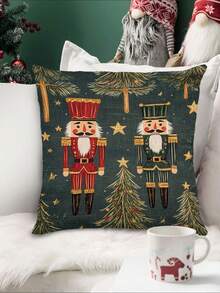 1 pezzo Runner da tavolo con motivo Schiaccianoci di Natale, Runner da tavolo decorativo natalizio, Runner da tavolo simil-lino natalizio, Runner da tavolo, Runner da tavolo, 1 pezzo Runner da tavolo, 4 pezzi Tovagliette, 1 pezzo Federa per cuscino, 3 prodotti disponibili, Decorazioni natalizie per la casa, Forniture per feste interne ed esterne, Decorazioni per la casa invernali, Decorazioni natalizie, Decorazioni per la stanza di Natale, Decorazioni per feste di Natale