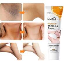 3pcs Underarm Lightening Cream - Skin Lightening Cream - Intimate Areas, Inner Thigh, Armpit, Dark Elbows And Knees, Bikini Areas, Underarm, Private Parts - White - View 3