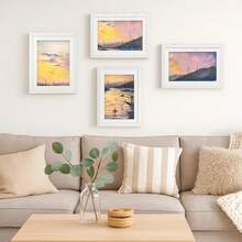 A4 Art Frames Front Opening Artwork Display Frame Picture Wall Hanging Picture - White - View 3