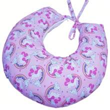 Nursing Pillow Cover Refill Model In Printed Fabric - Pink Unicorn - View 4