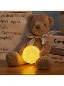 Abajur Lua 3D LED 10cm – Luminária Decorativa, Luz Noturna Aconchegante e Presente Incrível - Multicolorido - Visão 3