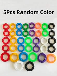 10/32Pcs Multicolor Silicone Key Covers - Elastic Hollow Key Protectors With Soft Rubber Caps & Keyring Case, Random Color For Enhanced Grip