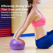 Mini Exercise Ball, Thick Mini Yoga Ball, Mini Pilates Ball, Inflatable Fitness Small Ball For Pilates, Yoga, Core Training, Stretching, Physical Therapy, Abdominal Workout, Stability, Balance Improvement - 20-25cm - View 9