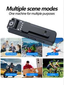 Mini Body Camera With Clip – Portable Wearable Small Security Video Recorder