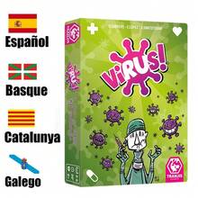 Trò chơi cờ bàn Virus mới 1 2 năm 2025, Trò chơi bài vui nhộn dễ lây lan, Phiên bản tiếng Tây Ban Nha và tiếng Anh, Trò chơi tiệc tùng cho lễ Halloween, Bộ bài trò chơi gia đình vui nhộn, Quà tặng sinh nhật, Quà tặng Giáng sinh, Quà tặng, Quà tặng hoàn hảo, Quà tặng - Nhiều màu - Xem 6