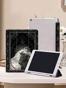 图腾 iPad 保护套，兼容 iPad Air 4/5 (10.9 英寸)、iPad 7/8/9 (10.2 英寸)，内置笔槽，也适用于 Tab S6 (10.4 英寸)、Tab A7 Lite (8.7 英寸)，时尚皮革保护套，是返校季、情人节、新年等节日的理想礼物。 - 彩色 - 查看 2