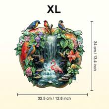 1pc Wooden Jigsaw Puzzle, Asymmetrical Animal Shaped Wooden Puzzle Toy, Unique Party Game Gift, Decorative Art Puzzle, Tabletop Magic Puzzle, Creative Children's Educational Puzzle, Holiday Gift, Adult Wooden Puzzle, Christmas Gift, Back To School Gift, Birthday Gift (2D Puzzle)