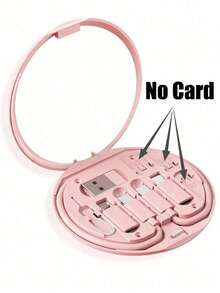 طقم كابل بيانات متعدد الوظائف مع صندوق تخزين الشحن، شحن سريع 60 واط، يمكن استخدامه كحامل لموديل الهاتف المحمول، طقم كابل شحن محمول بسيط، محول USB Lightning، طقم محول، ضروريات غرفة السكن الجامعي - متعدد الألوان - مشاهدة 12