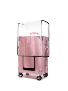 غطاء شفاف للحقائب، خطاف واسع وحلقة سميكة مقاومة للتآكل ومقاوم للماء لغطاء حقائب السفر - غطاء شفاف من البي في سي للحقائب - كم واقي بلاستيكي مقاوم للماء للحقائب والحقائب، اكسسوار سفر مناسب للحقائب من 18 إلى 30 بوصة