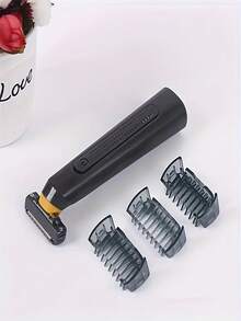 MicroTouch SOLO 钛金充电式胡须和身体剃须刀，可修剪、修边、剃须和修饰 - 黑色 - 查看 8