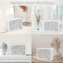 木制存钱罐，带 8 个储蓄目标的现金保险库，一体式现金保险库木制储蓄罐硬币储蓄罐带计数器，成人、女性、男性礼物，无需安装 - 黑色 - 查看 4