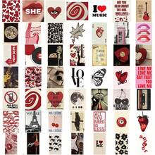 50 pezzi Adesivi decorativi vintage per donne, quaderni, laptop, telefoni cellulari, valigie, skateboard, caschi