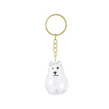Transparent Pet Hair Storage Pendant, Golden Retriever, Corgi, Samoyed, Labrador Memorial Keychain, Dog Fur Collection Preservation Box, Heartwarming Creative Memorial Hanging Decoration Christmas Gift Ideas Bag Accessories Lanyards With Id Holder Car Accessories Bag Charms