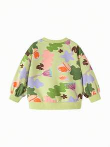 mini bala Áo nỉ tay dài cho bé gái mềm mại, dễ thương, bền, thoải mái cho mùa thu - tông màu vàng - Xem 5