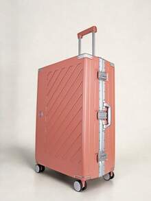 JLY 3-Piece Polycarbonate Hard Shell Luggage Set, Carry-On, Medium & Large Suitcases, Built-In TSA Combination Lock, 360° Spinner Wheels - Bubblegum Pink - View 5