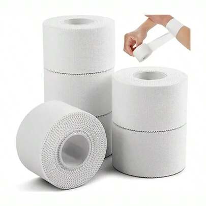 2Rolls White Athletic Sports Tape - Breathable Athletic Tape For Boxing,Wrist/Ankle Support,Running,Athletes,Trainers.