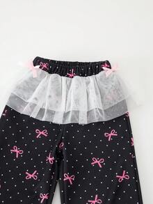 Celana panjang berpotongan lebar dengan motif kupu-kupu yang modis dan imut ini memiliki desain pinggang elastis, dipadukan dengan trim rumbai jala 3D, lembut dan nyaman, kasual dan serbaguna, cocok untuk aktivitas luar ruangan, sekolah, liburan, pesta, lari, bersepeda, dan pakaian sehari-hari di musim gugur dan musim dingin. - Hitam - View 4