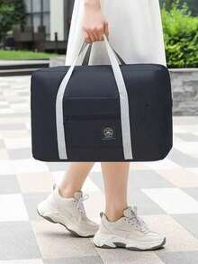 1个可折叠旅行包，大容量便携行李包，健身包，收纳袋，防水洗衣袋，化妆包，适合户外、旅行、通勤、居家收纳 - 彩色 - 查看 7