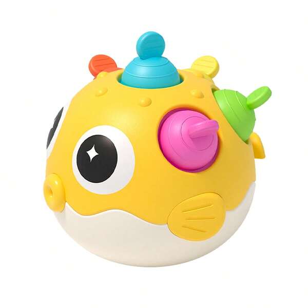 Globefish Rotating Toy | Learning Toy To Reduce Anxiety, With Sound And Color, Educational Puzzle Toy, Suitable For Children, Perfect Gift For Birthday, Christmas, Halloween, Sturdy Design