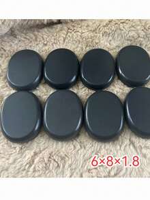 4/6 Pcs Large Hot Stone Massage Set: Professional Essential Thermotherapy Device For Relaxation And Pain Relief - No Power Required, No Batteries Required - Black - View 8