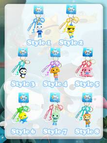 OCTONAUTS Decorações de festa de Ação de Graças, Natal e Halloween com tema OCTONAUTS, chaveiros genuínos em formato de personagens dos Octonauts, pingentes de animais fofos, decorações de bolsa, chaveiros de carro e presentes de festa de festival para troca mútua