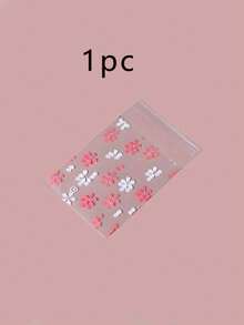 100个/套 卡通花卉图案礼品包装袋，卡通塑料袋，礼品袋，粉色礼品袋，透明展示袋，适用于派对、婚礼、生日、伴娘生日、包装、透明、小尺寸、婚礼回礼、生日派对、纪念品、新娘礼物、单身派对用品、礼品包装 - 無色 - 查看 10