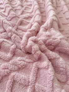 1 pieza Manta estilo bohemio en beige, manta de forro polar de tafetán jacquard, manta suave y ligera, transpirable y cálida de doble uso como cubrecama/chal para sala de estar, dormitorio, dormitorio, decoración de muebles, todo el año, el tamaño pequeño se puede usar como toalla de playa - Púrpura malva - Ver 7