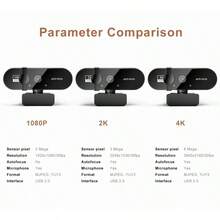 Webcam For PC Web Camera New Mini Web Cam With Microphone USB Autofocus 4K 2K 1080P Full HD Stream Camera For Computer Laptop - 2千 - 查看 11