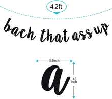 Bach That  Up Banner, Bachelorette Banner, Bach And Boozy Bunting Sign, Bachelorette Party Decorations Black Glitter (Black) - quả mơ - Xem 4