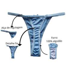 Kit Of 10 Microfiber Thong Panties With Side Adjustment - Nhiều màu - Xem 3